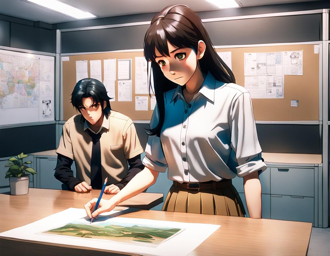 Anime Style Poster Signing in 3D