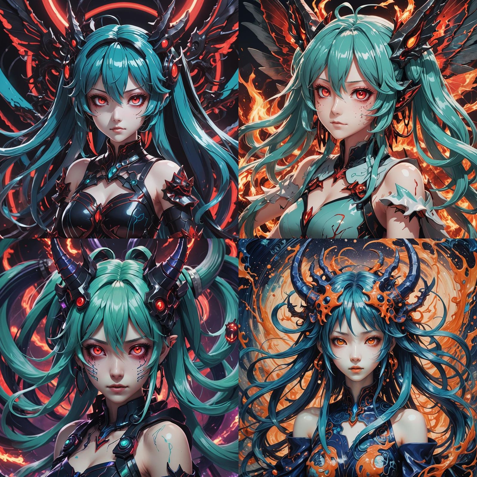 Demonic Extraterrestrial Fairy in Anime Style