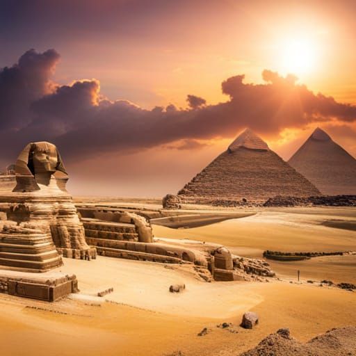 Pyramids and Sphinx of Giza