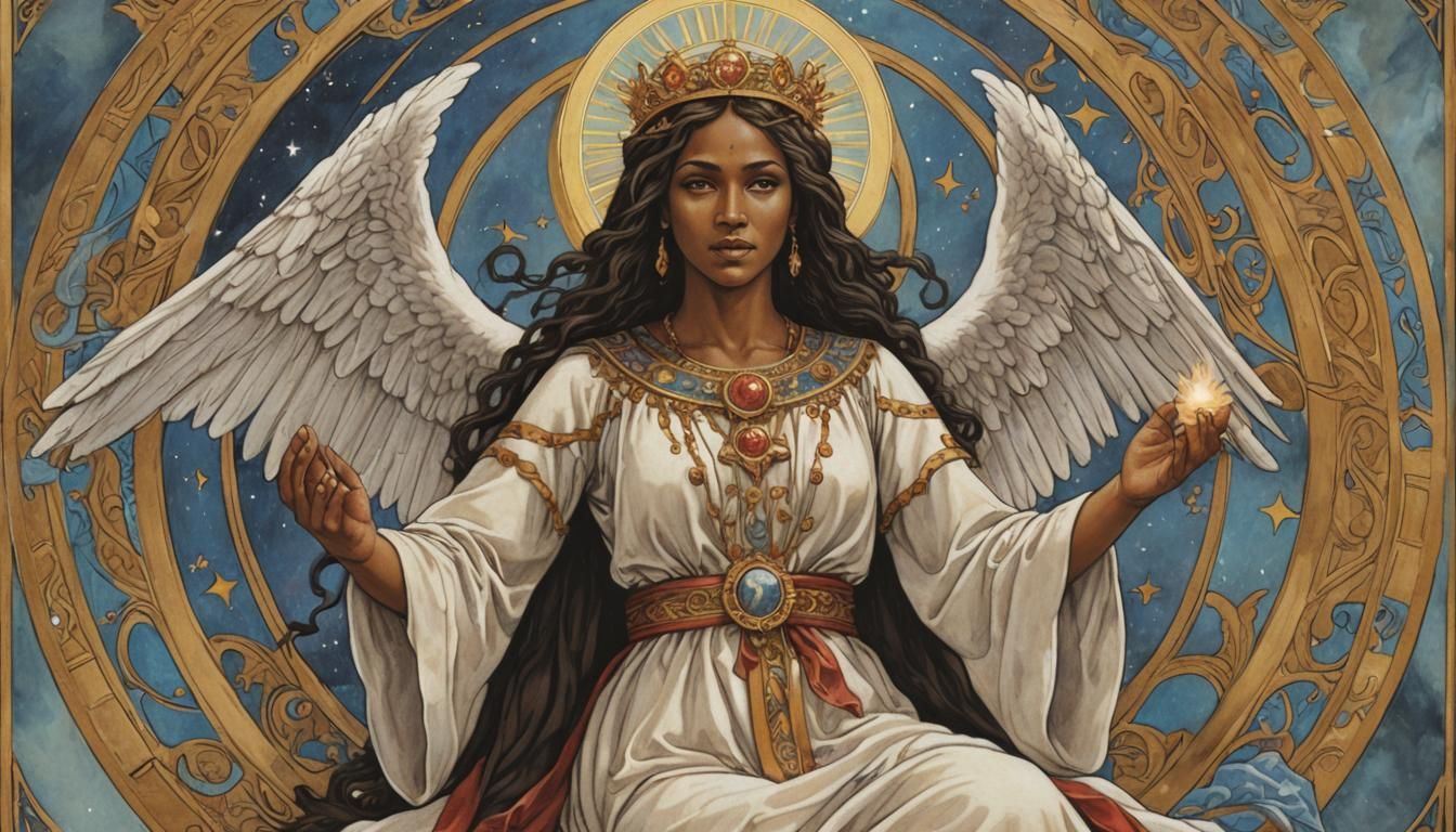 Imamiah
Female Principalities
Imamiah as depicted in the Angel Tarot
Imamiah (Hebrew: עממיה) is a Kabbalistic angel. Sh...