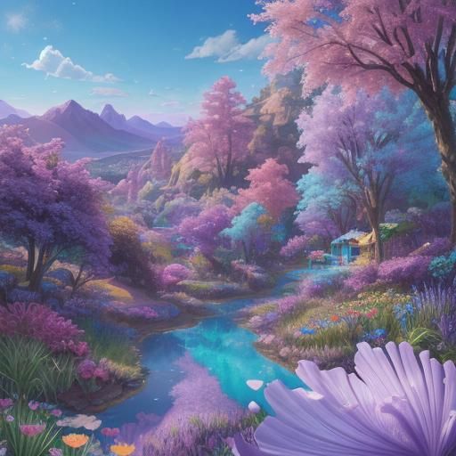 Candyland Nudibranch Gateway in Hyperrealistic Digital Art