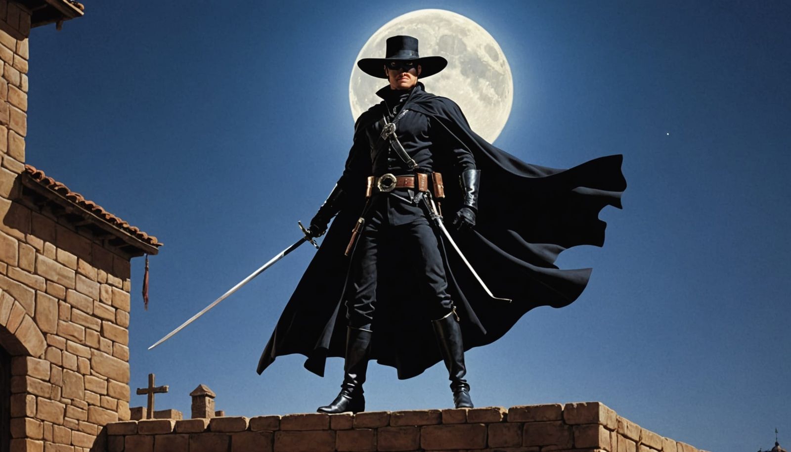 Zorro in Dramatic Moonlit Glory
