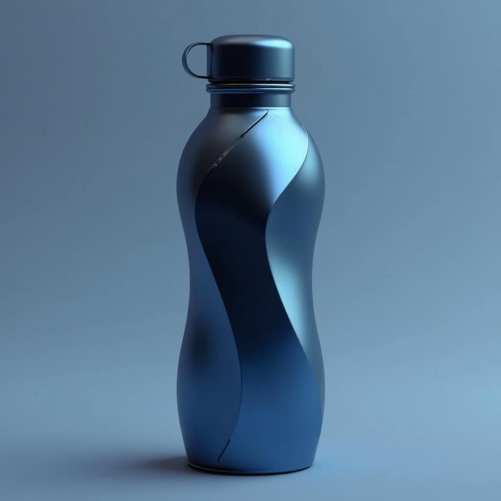 Sleek Stainless Steel Bottle in Metallic Finish