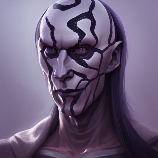 Sinister Orochimaru Portrait in Hyperrealistic Detail