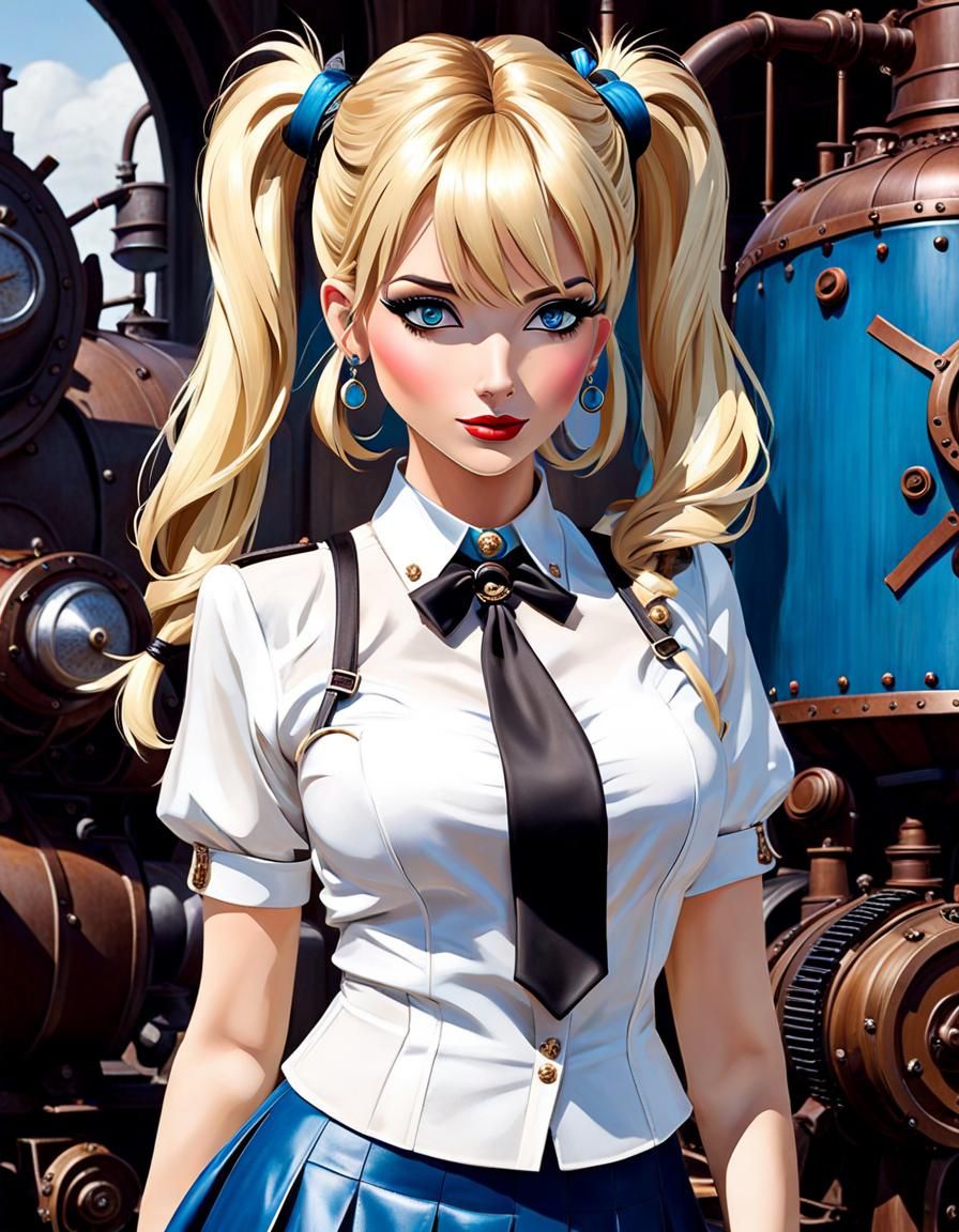 Steampunk schoolgirl