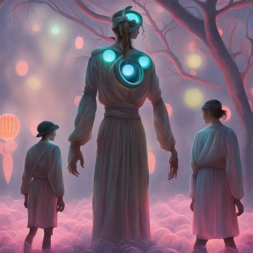 Giants in Time Warp with Neon Orbs