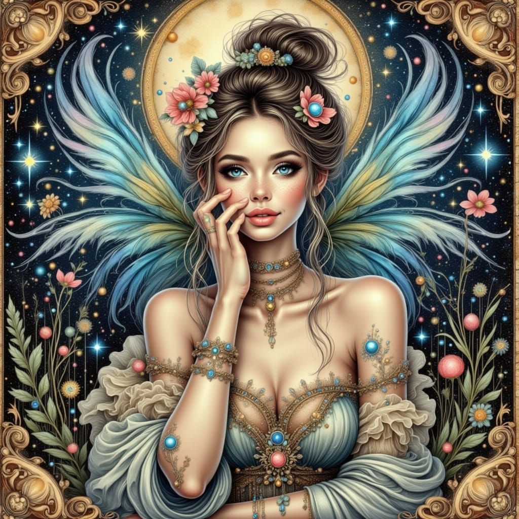 Whimsical woman