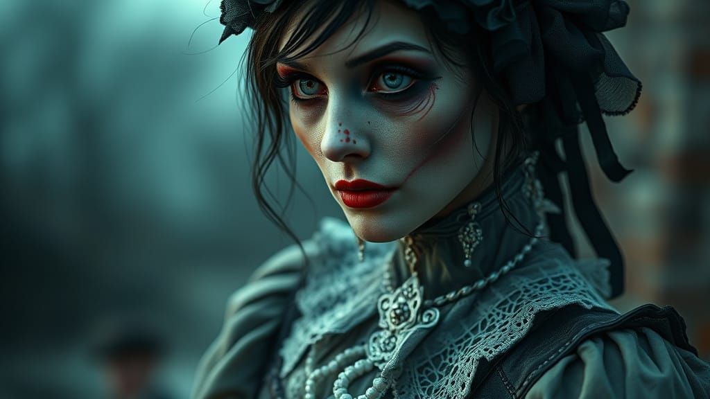 Surreal Ghoul in Victorian Attire Reveals Haunted Dreamlike ...