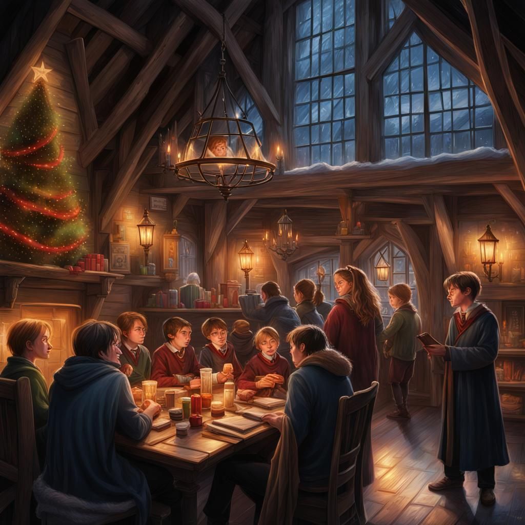 Festive Christmas at the Three Broomsticks