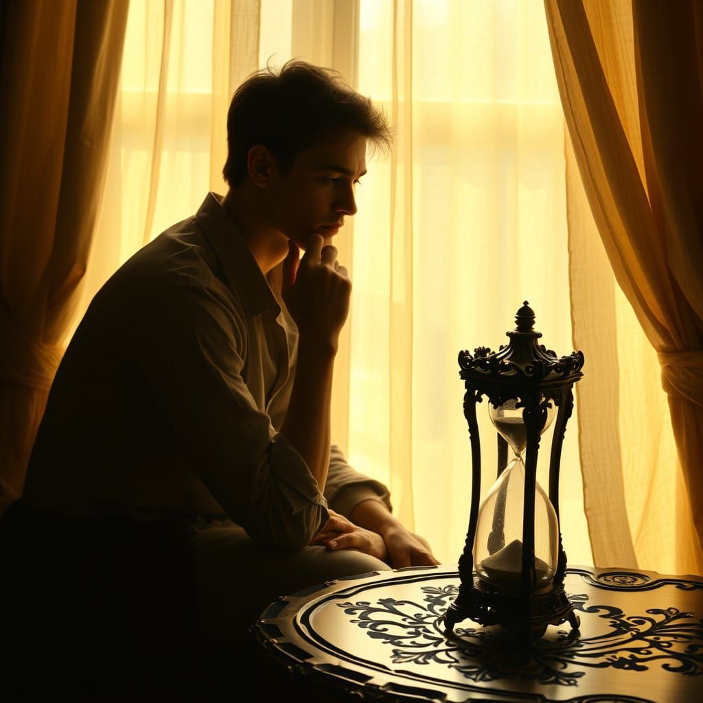 A Contemplative Moment in Golden Light
