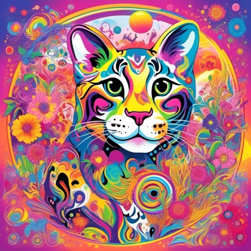 Lisa Frank Style AI Image: Vivid Nostalgia
