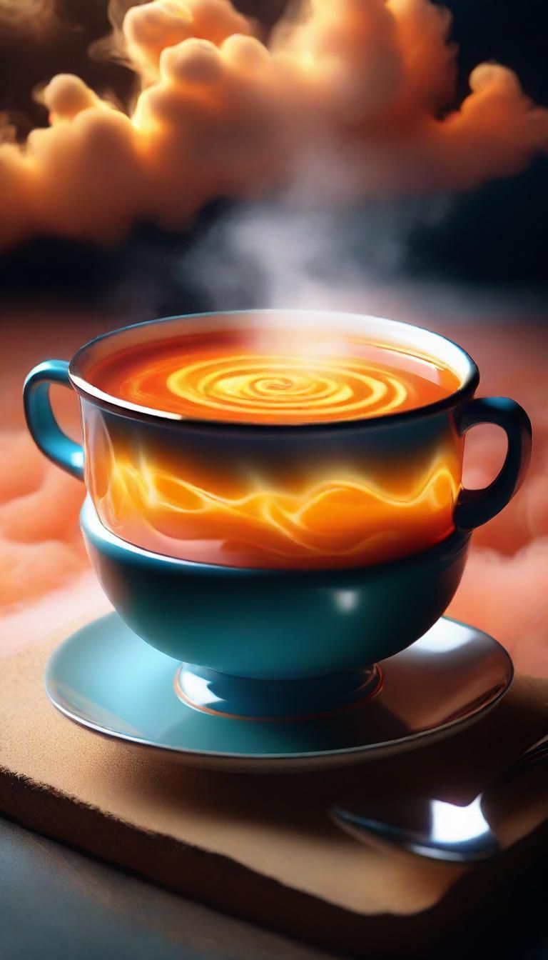 Surreal Soup Portal with Dreamlike Colors