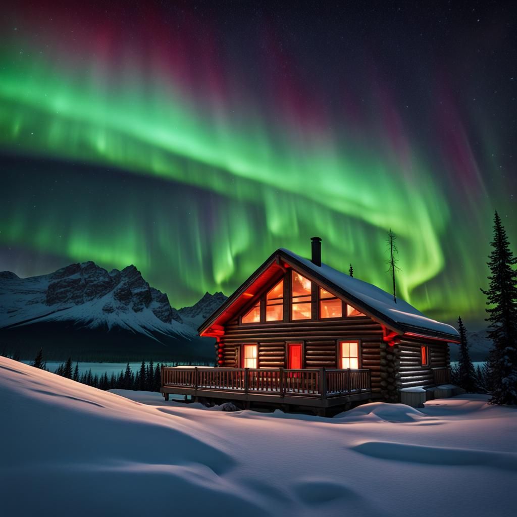 Spectacular Northern Lights Display Over Canadian Rockies