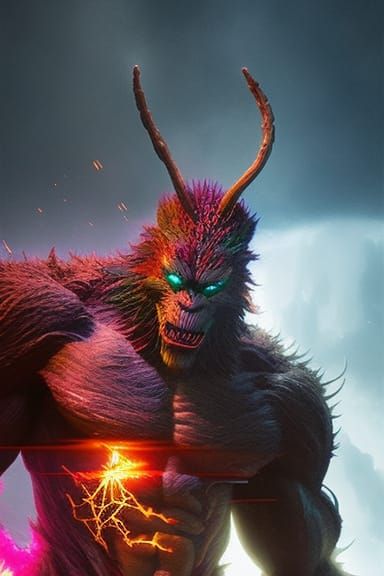 Surreal Character Portrait in Hyperrealistic Digital Art