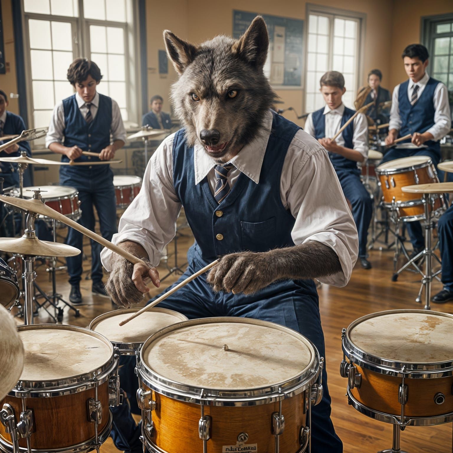 The werewolf loves club time the most because the sense of rhythm helps him find the wildness in his pulse