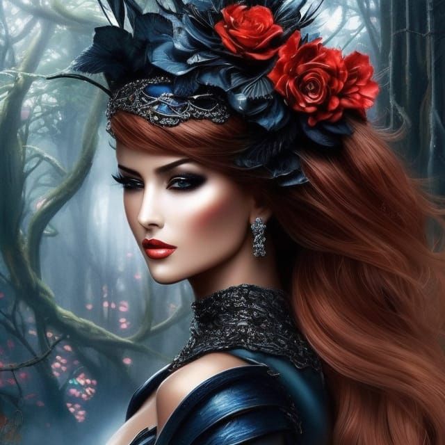 Beautiful Woman with Stunning Features