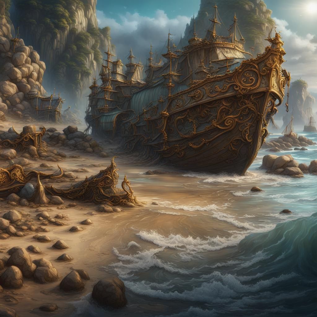 Treasures Washed Ashore: Fantasy Concept Art