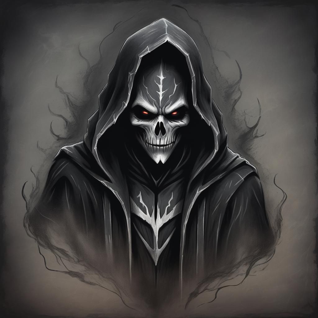 Grimdark Scene in Chalk Art Style