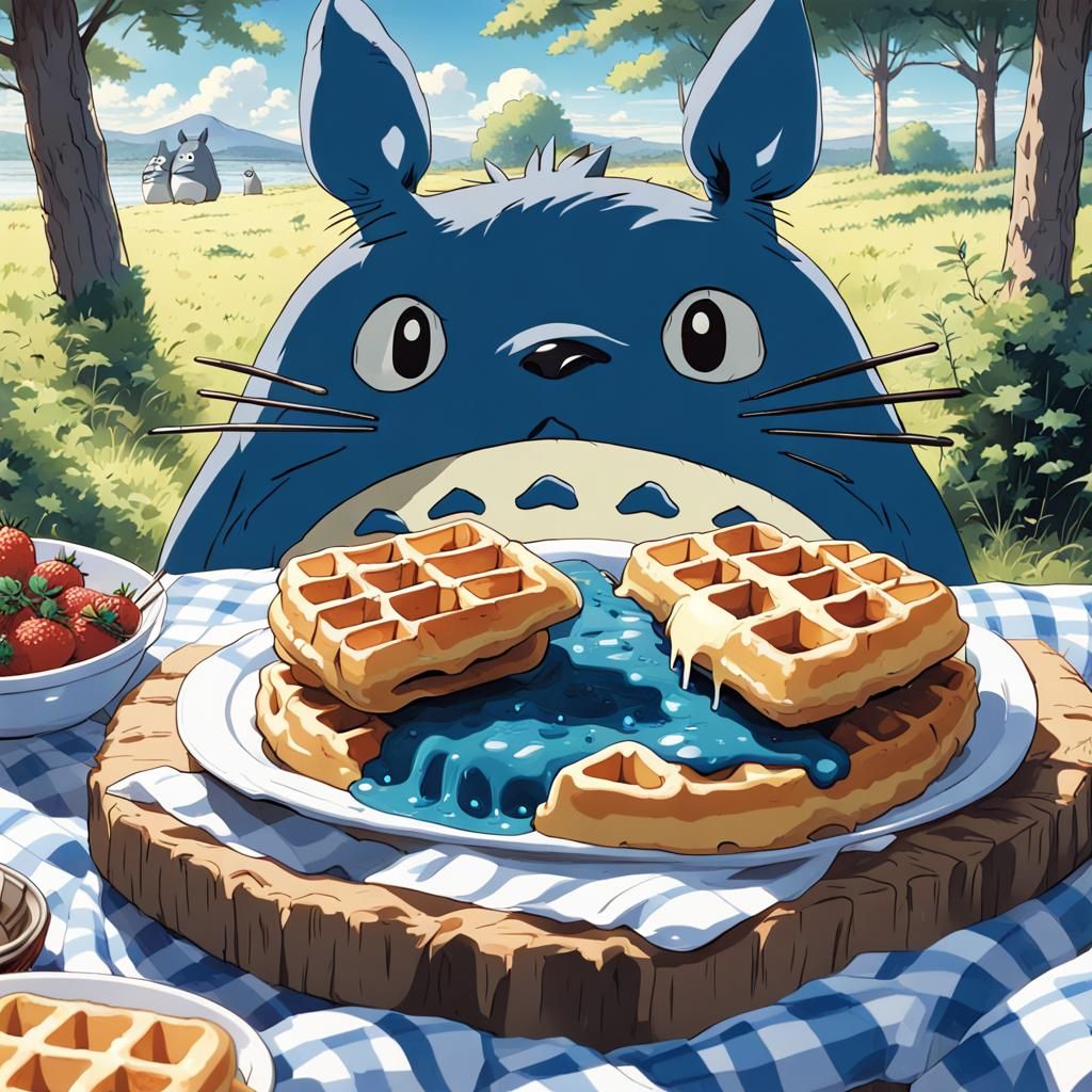 Totoro's Waffle Picnic: Studio Ghibli Anime