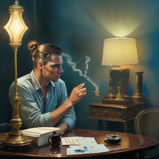 Midnight Poker Game in 1940s New Orleans