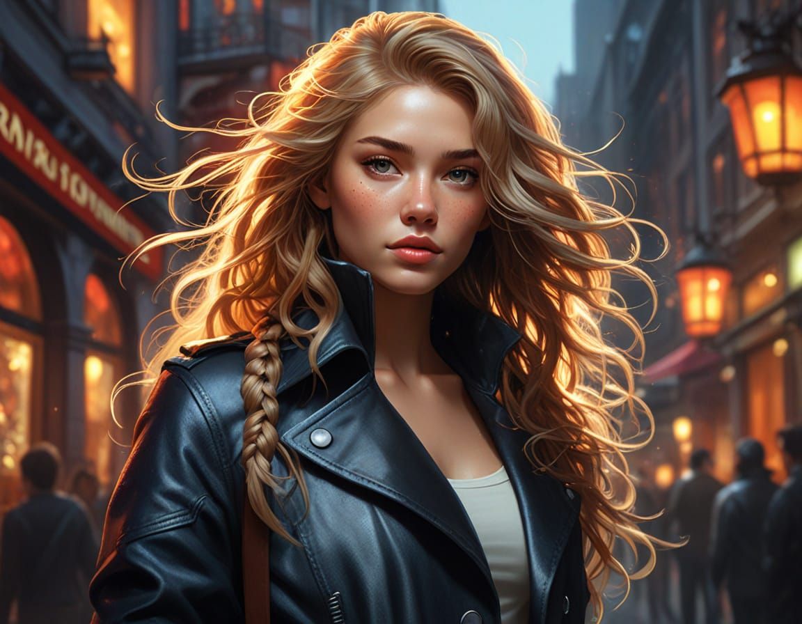 Stylish Group in Jazz Club: Modern Fantasy Scene