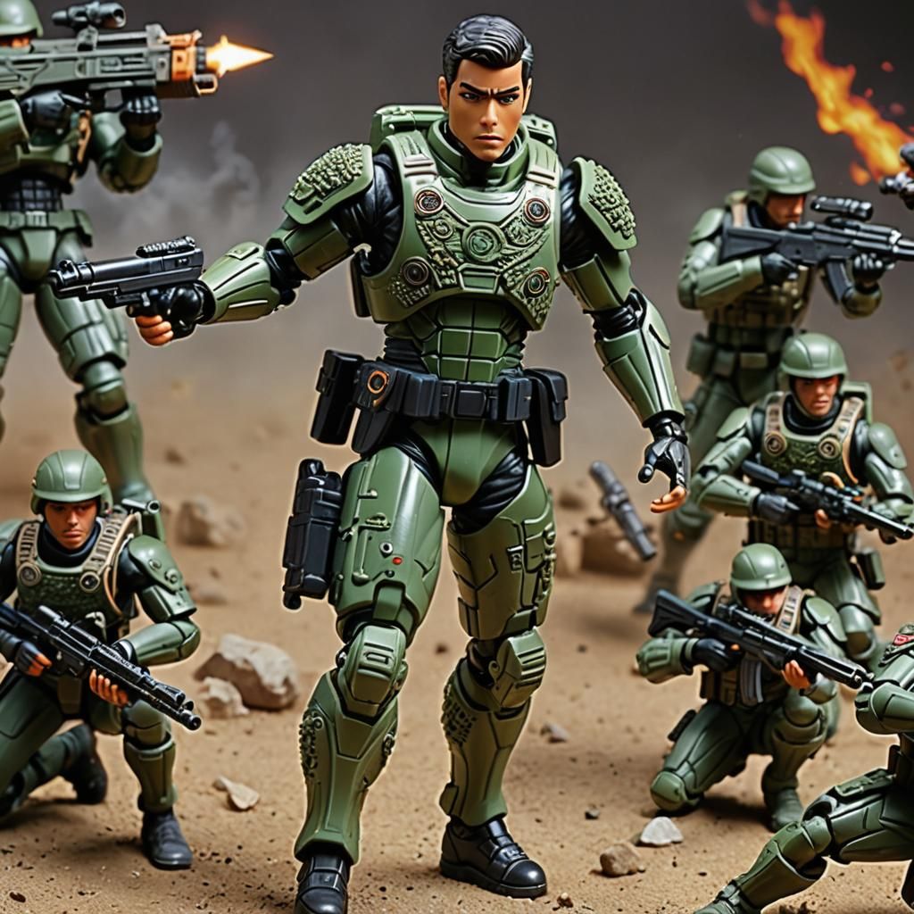 Action Figure Ready for Battle