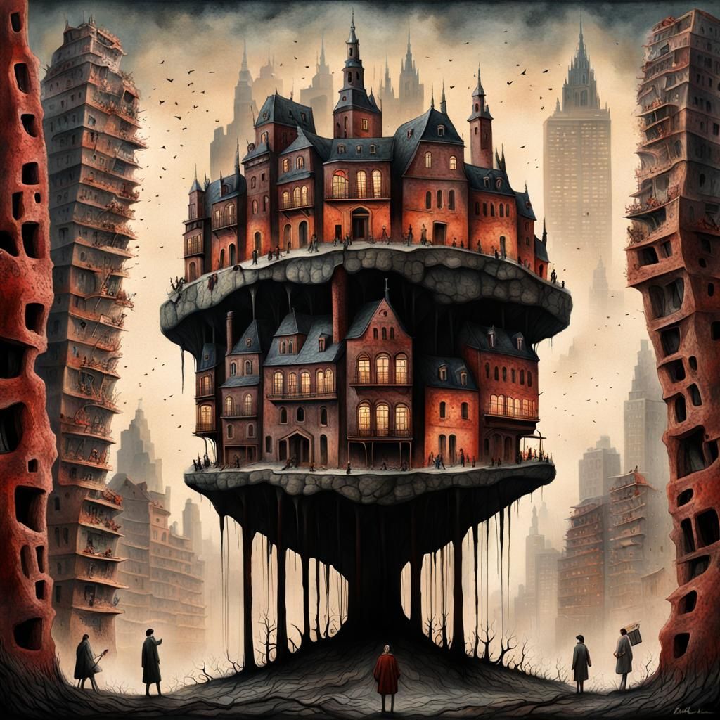 Terrifying City of Meat and Bone: Surreal Architecture