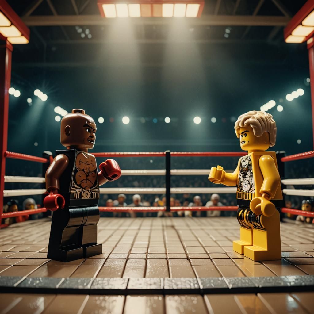 Lego Mike Tyson vs Jake Paul Boxing Match