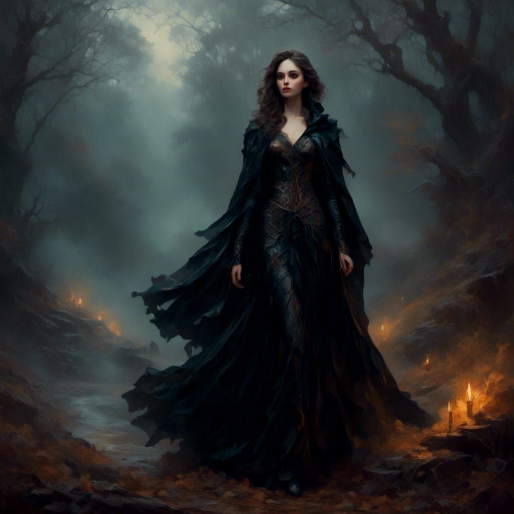 Goddess of the Mist in Dark Fantasy Art