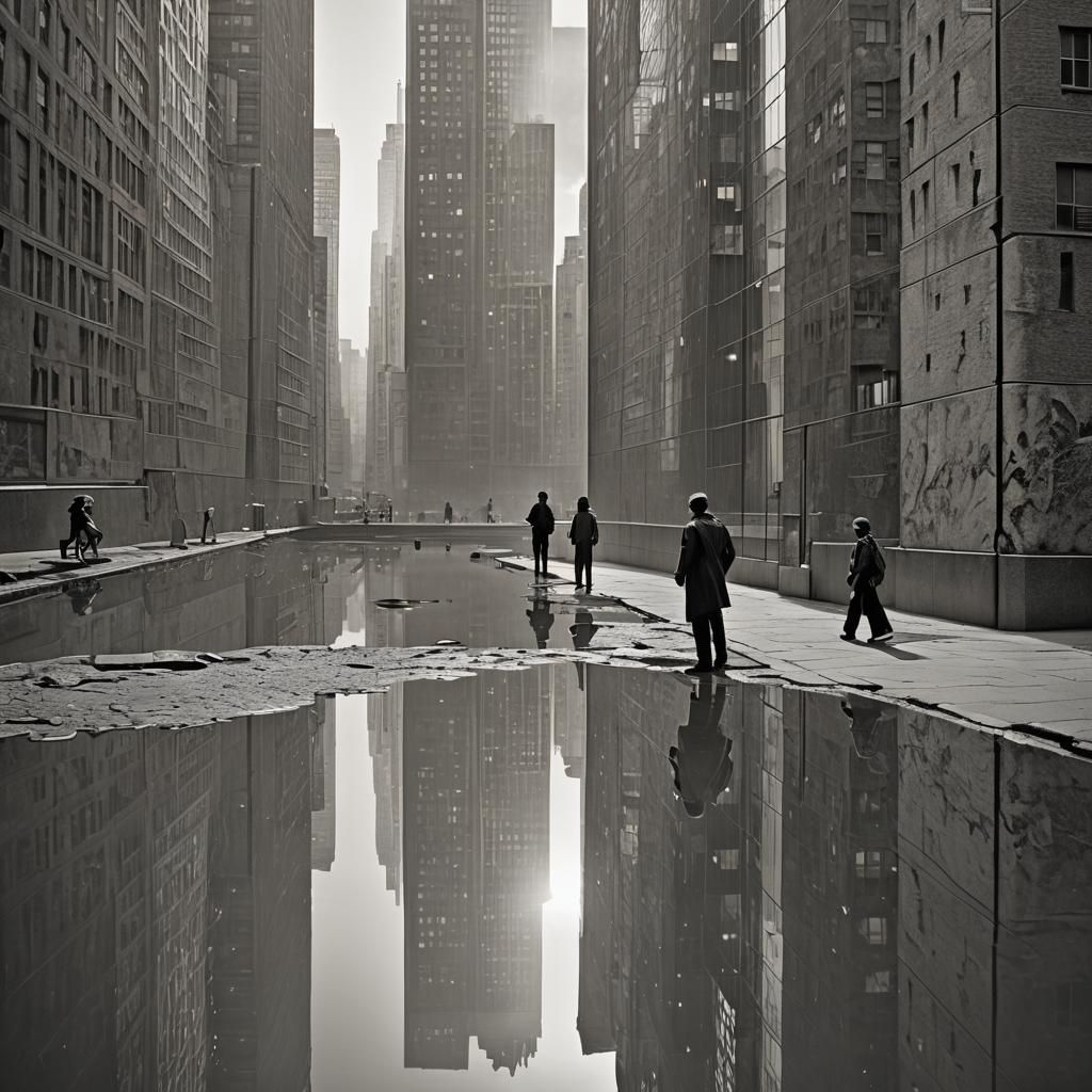 Reflective Mirror on the Wall: Fantasy Concept Art