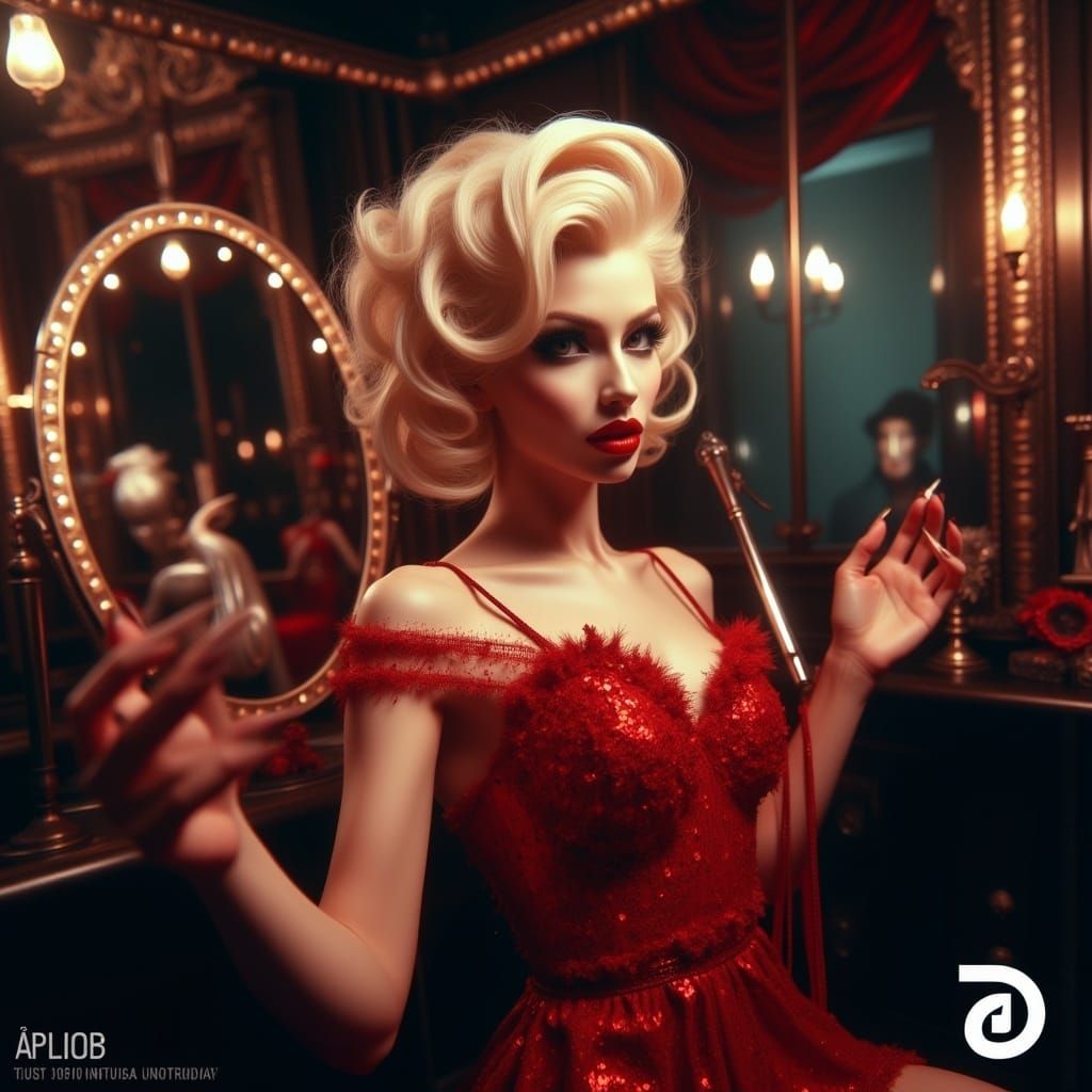 Marilyn Monroe Inspired Jazz Club Diva in Vivid Colors