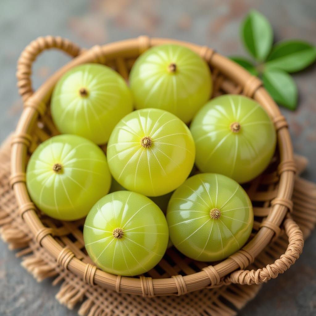 AI Generated Indian Gooseberry Close Up