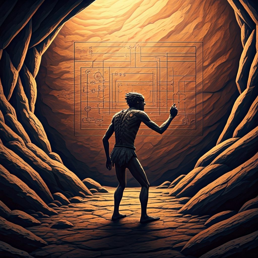 Ancient Circuit Diagram Etched in Cave Wall