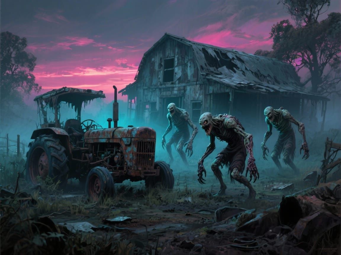 Post-Apocalyptic Farm Besieged by Mutated Monsters