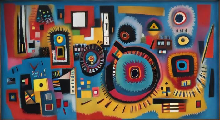 Abstract Alchemical Impasto Painting