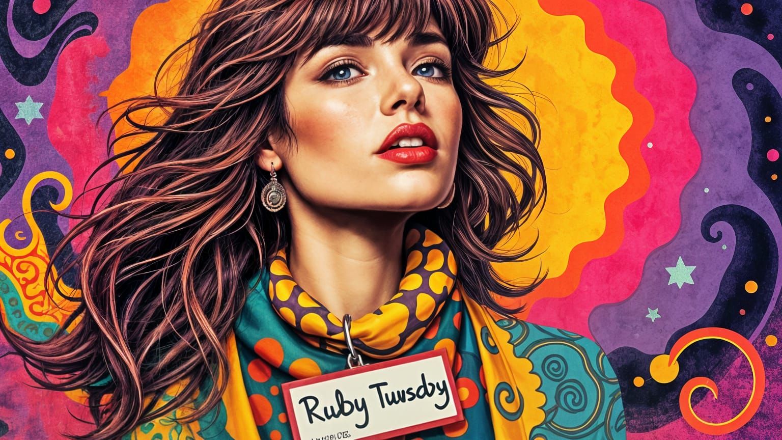 Goodbye Ruby Tuesday: A Digital Art Interpretation