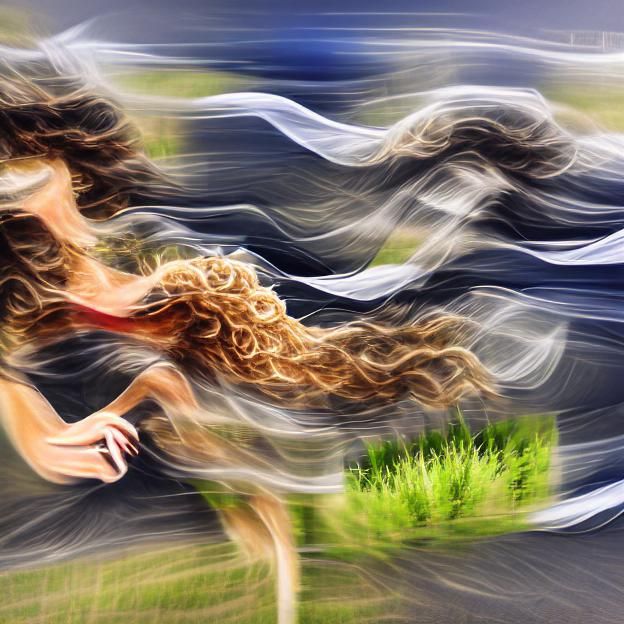 AI Generated Image of Long Hair