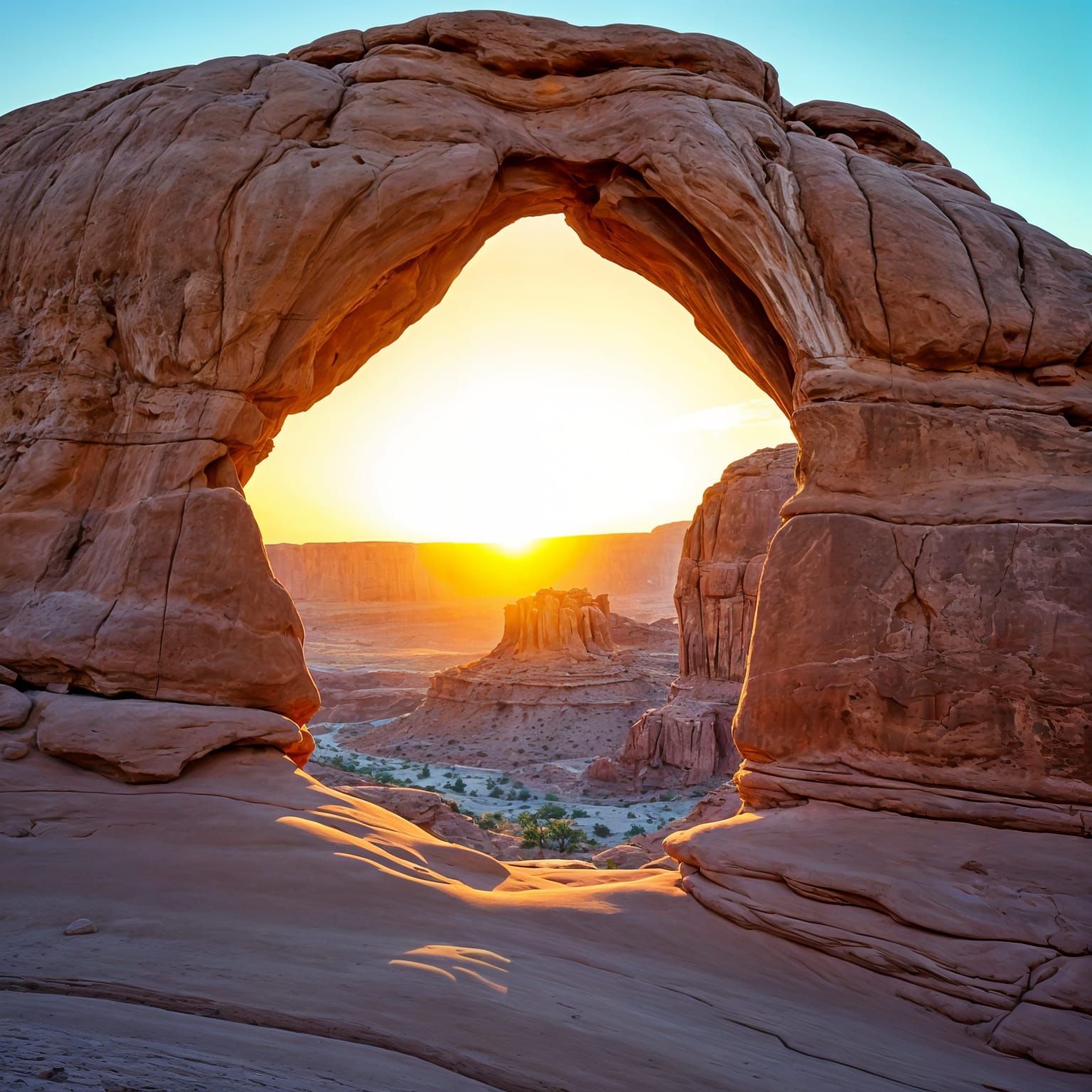 Arches National Park Sunset: Golden Hour Landscape