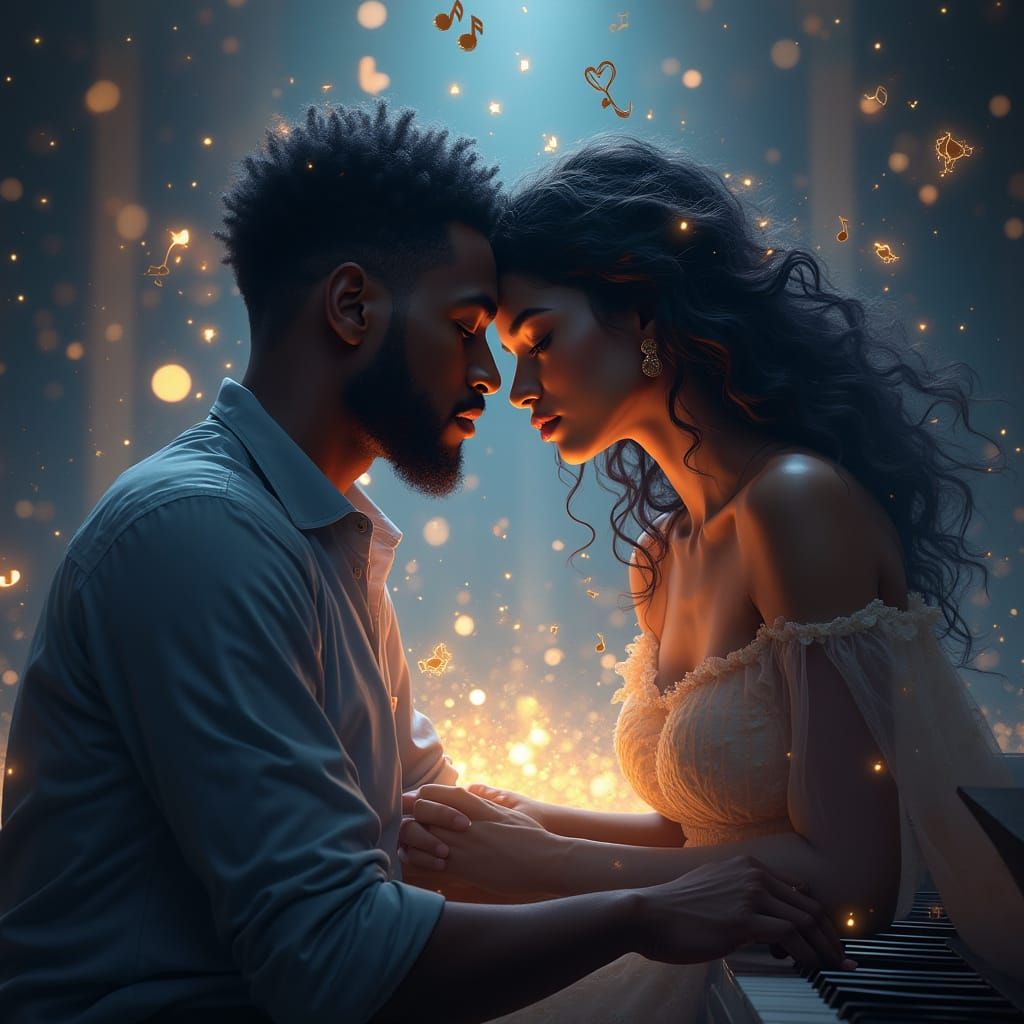 Hyperrealistic Portrait of Contemplative Young Black Man at ...