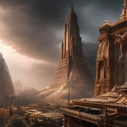 Epic Cinematic Year 2023 Digital Matte Painting