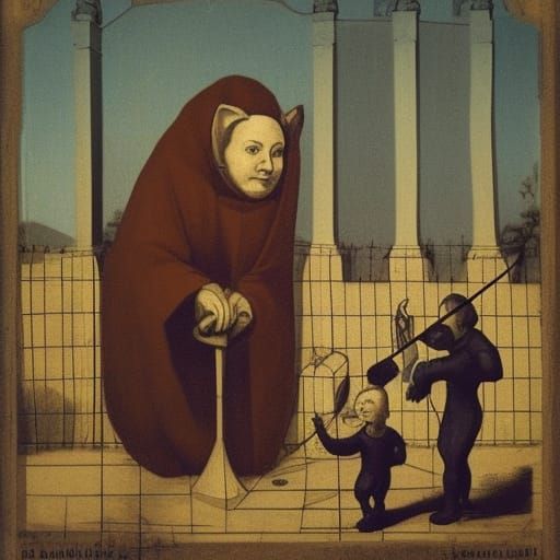 Polygonal Baby: A Flemish Baroque Soviet Artwork