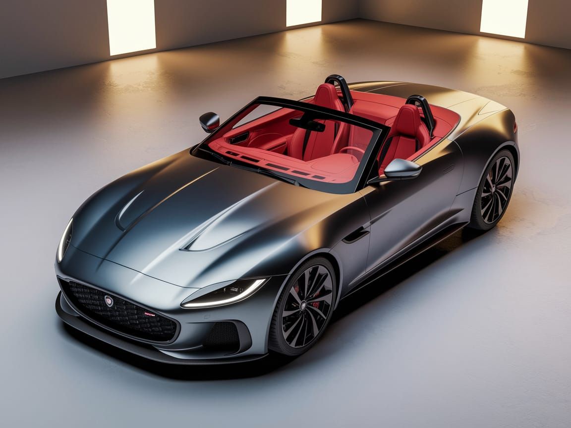 Sleek Modern Roadster Showcased in Studio