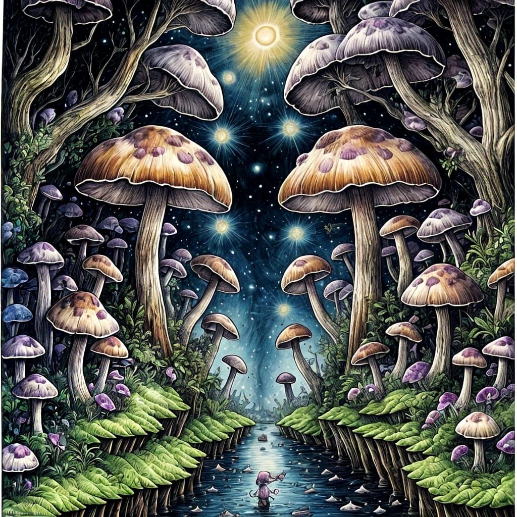 Mushrooms by Robert Crumb