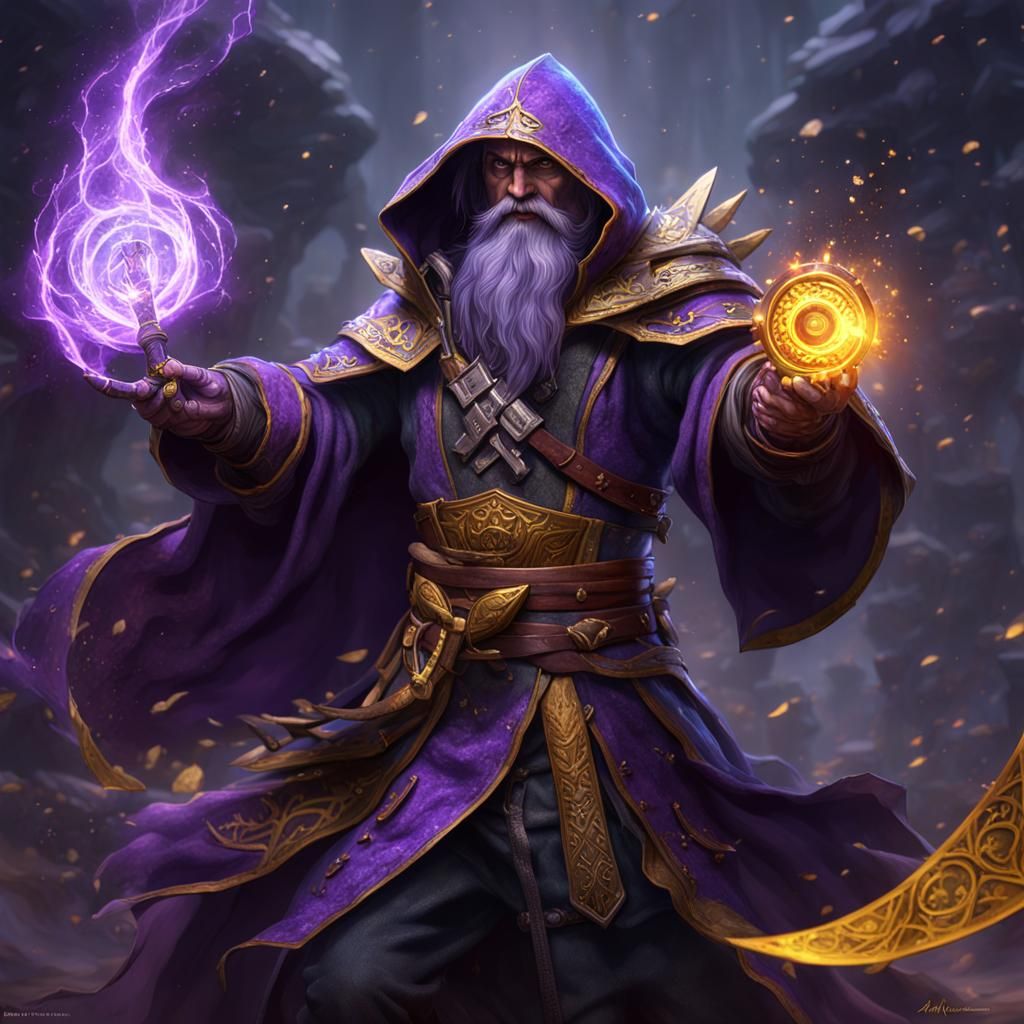 Ak'chazar Raksasha Rogue Wizard with Kukris