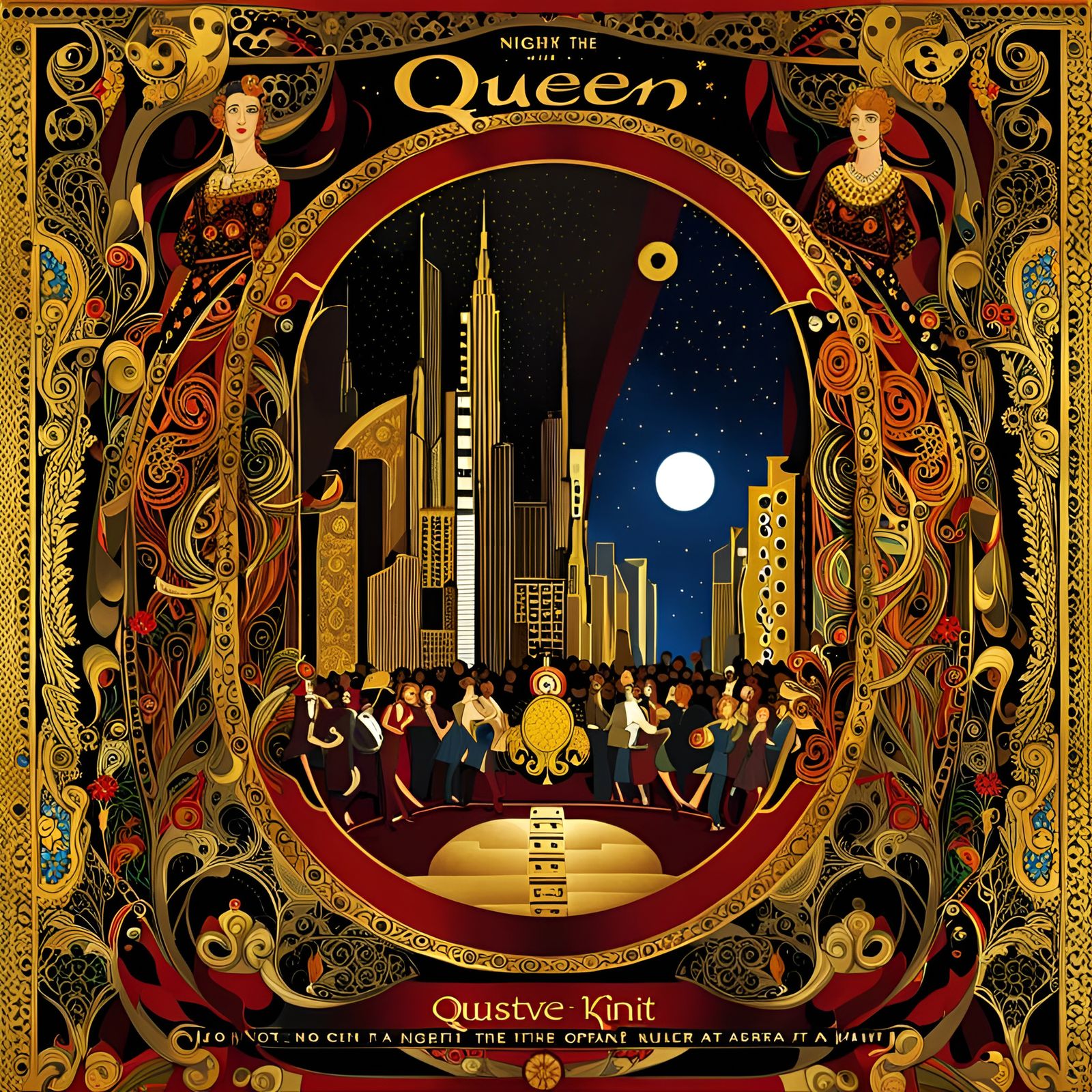 QUEEN - "A night at the Opera" (Redesign Cover ) klimt