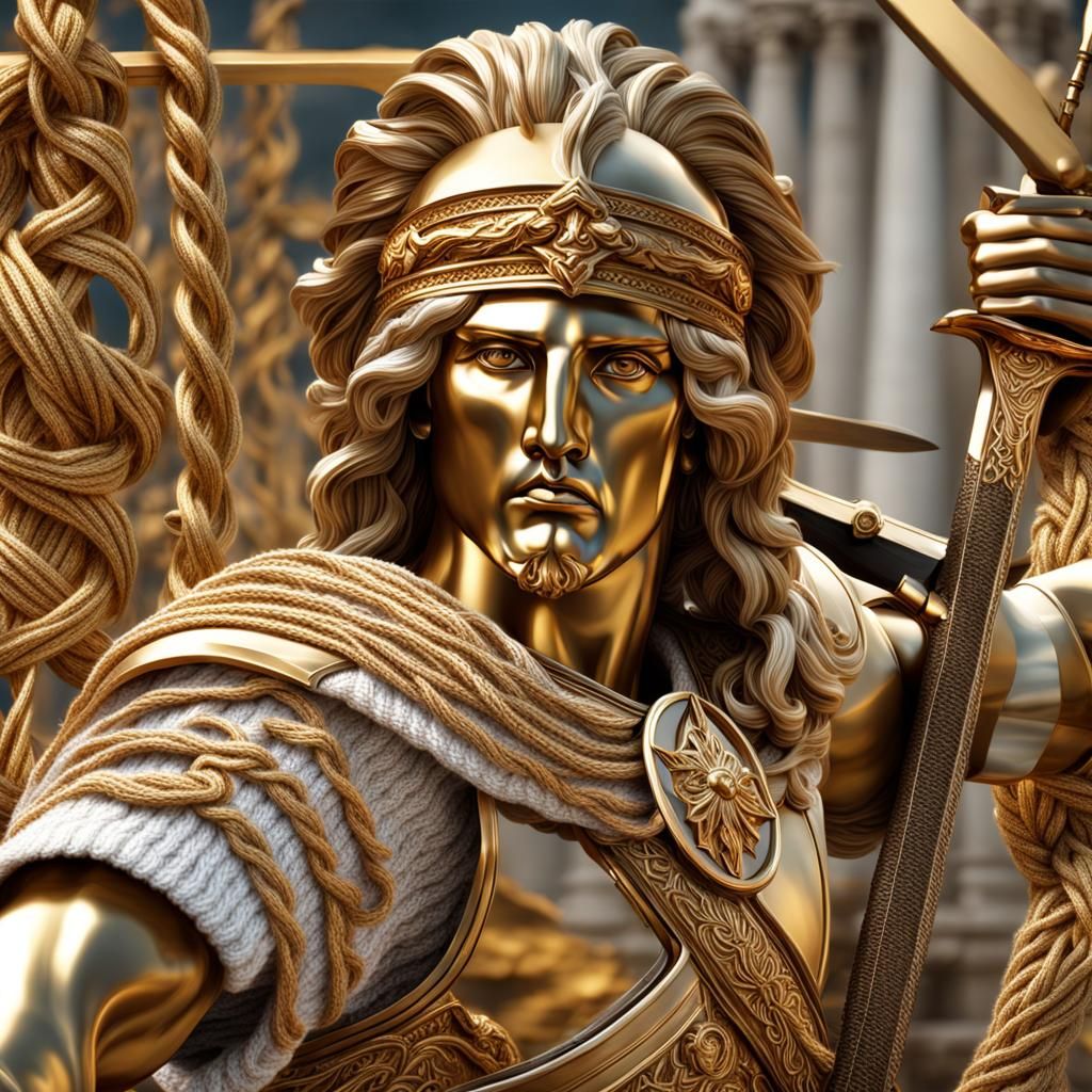 Alexander the Great Cuts Gordian Knot