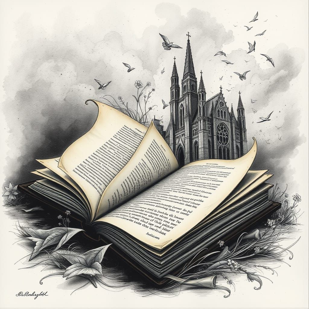 Ethereal Book Pages Come to Life in Piercing Wind