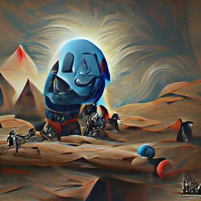 Investigating strange blue object on new planet