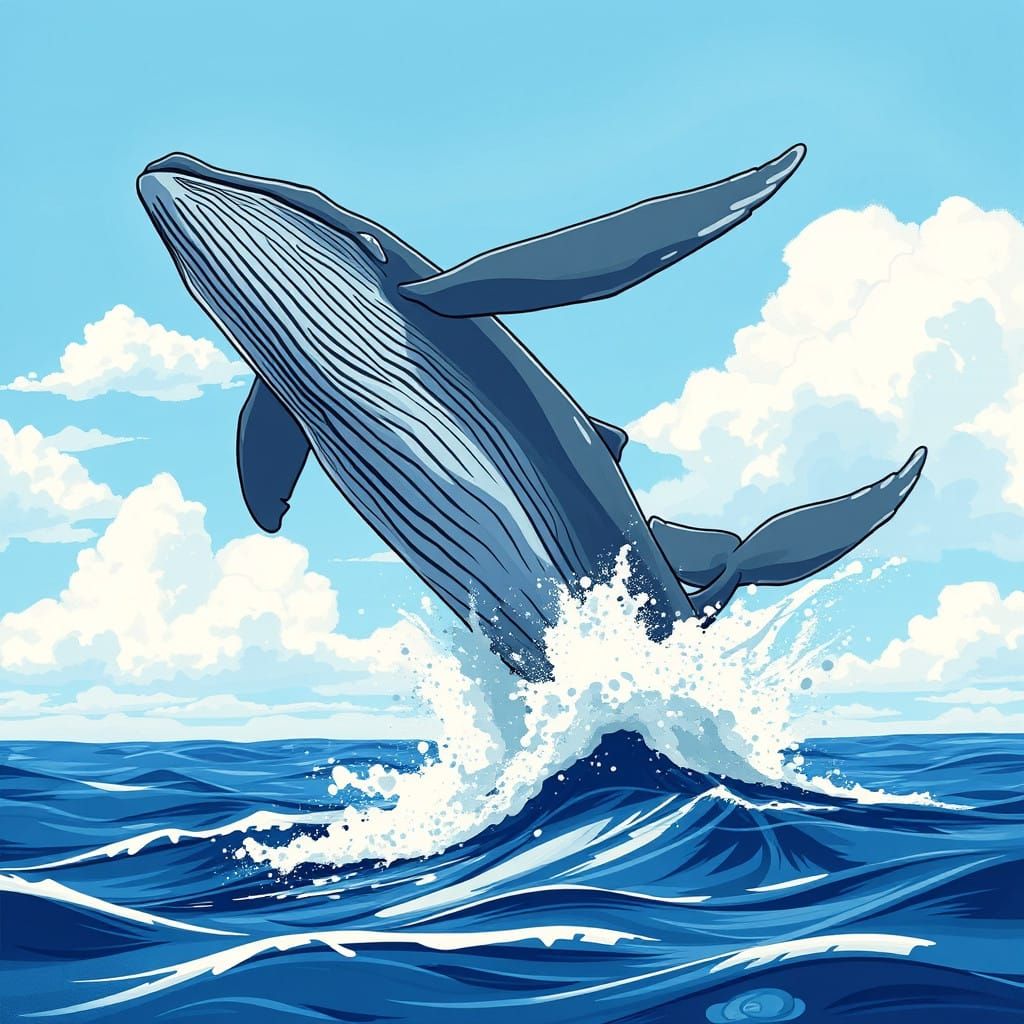 Majestic Whale Performs Dramatic Summersault in Mid-Air