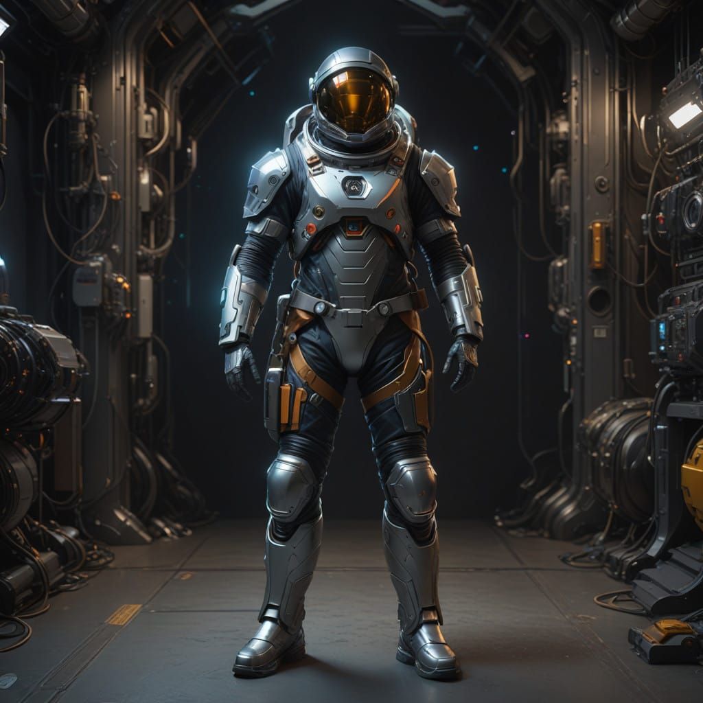 Ethereal Space Adventurer in Triadic Colors